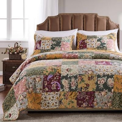 Groenlândia Home envelhecido Chic Full/Queen edredão conjunto