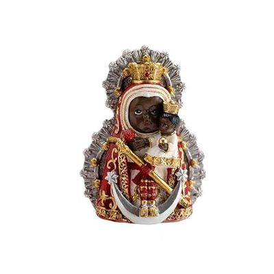 DRW Hand Painted Resin Virgin Head Figure 9 cm