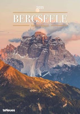 teNeues - Bergseele 2025 Calendario da parete, 29,7 x 42 cm, calendario con dodici fotografie variegate e commoventi di Miriam Mayer, emozionante viaggio attraverso le montagne,