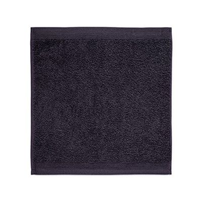 möve 017258775-030030-820 serviette lavette, Tissu-éponge, Dark Grey, 30 x 30 cm