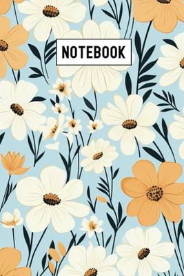 Vintage Flower Lined Notebook: Cute Cover with WildFlower, Gift for Girls and Women. Journal /Notebook, 6x9 Journal 110 Pages