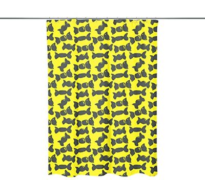 Bonamaison, Rideau de Douche Imprimé Numériquement, Anneaux de Rideau de Douche Inclus, 1 Pièce, 140X200 Cm - Conçu et fabriqué en Turquie