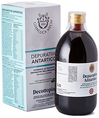 Gianluca Mech | Decottopia Depurativo Antartico con Stevia, Integratori Alimentari Keto, Azione Detox, Vegan, 500 ml