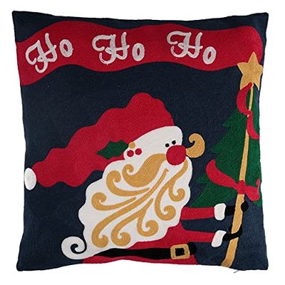 Vacchetti Giuseppe 61416700000VACCHETTI Santa Claus fabric cushion blue square