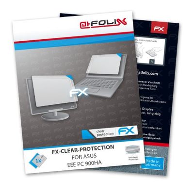 atFoliX Lámina Protectora de Pantalla FX-Clear para ASUS EEE PC 900HA - ¡Protección para la Pantalla Transparente como el Cristal!