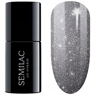 Semilac Vernis à ongles gels semi-permanents UV 334 Silver Lavender 7ml