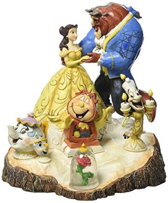 Disney Traditions 4031487 Rzeźbione przez Heart Beauty and Beast figurka