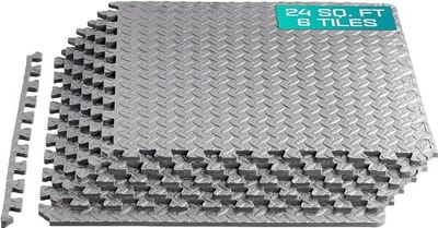 Yes4All 60x60 cm hasta 11,1 m² Juego 6/12/30 Baldosas de espuma EVA, alfombra de espuma, alfombra de gimnasio, alfombra de enclavamiento, suelo de garaje, piscina al aire libre, bañera de hidromasaje