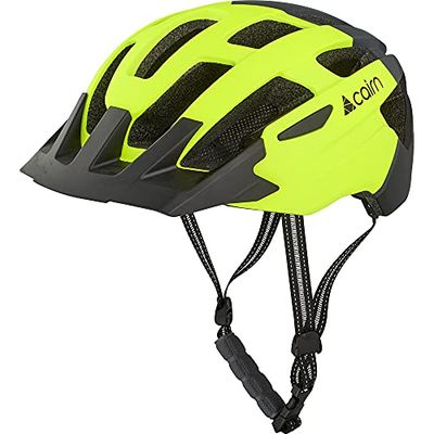 Cairn Prism XTR II, Casco Unisex-Adulto, 93 Neon Yellow Black, M (55/58)