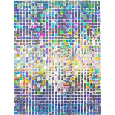 Folat Iridescent paillettenpaneel, 30 x 30 cm, achtergrond voor bruiloften, feesten, fotocabines en festival-podiumdecoraties, iriserend, 27599