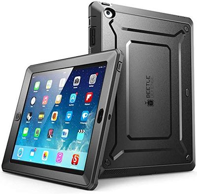 SUPCASE Unicorn Beetle Pro Series Heavy Duty Dual Layer Design with Impact Resistant Full-Body Hybrid Protective Bumper Case with Retina Display for Apple iPad 3 & 4, Black