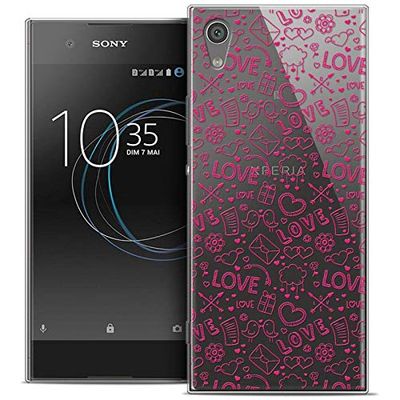 Caseink - fodral för Sony Xperia XA1 Ultra (6) [kristallgel HD mönster kollektion kärlek alla hjärtans dag design Doodle - mjuk - ultratunn - tryckt i Frankrike]