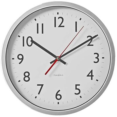 levitantes Reloj de Pared básico 30 cm, diseño Simple, Ideal para decoración, marcar Tiempo y Uso doméstico.