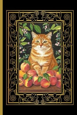 Cat and The Peach: Notebook, 6x9, 100 Pages, Lined Paper, Office Products, Office Supplies & Writing Pads Paperback