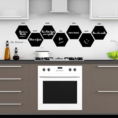 Ambiance Sticker Ardesia - Adesivi da parete adesivi cancellabili – MA Belle Petite Settimana – H25 x L100 cm