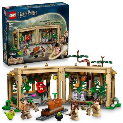 LEGO Harry Potter Castello di Hogwarts: Lezione di Erbologia con 3 Minifigure tra cui e Hermione Granger e Neville Paciock e 3 Piante Giocattolo di Mandragola - Regalo per Bambini da 8 Anni - 76445
