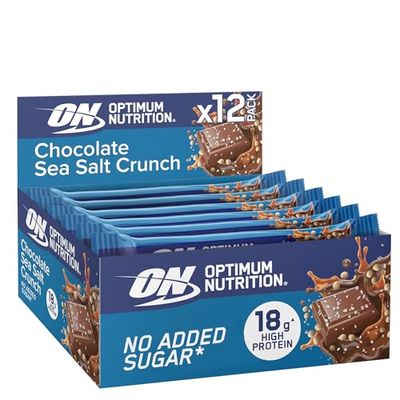 Optimum Nutrition Chocolate Sea Salt Crunch Protein Bar, 12 x 55 g
