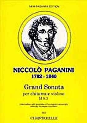 Grand Sonata: M.S.3. violin and guitar. Partition et partie.