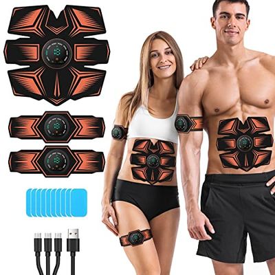 GROSBEAK GE-6-D, EMS Electroestimulador Muscular Unisex Adulto, Arancione, Medio
