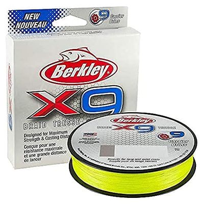 Berkley Unisex vuxen X9 flätad fiskelina med flamma grön