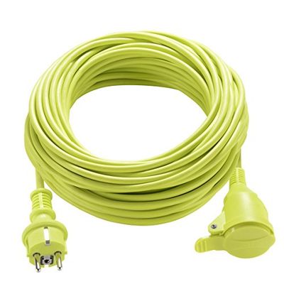 Masterplug - Cabo de extensão elétrico (40 m, cabo IP44 com jardim), extensão de estaleiro de 16 a 3000 W, cabo verde 3 G1,5 mm²