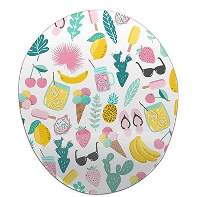 Bonamaison, Tapis de Souris Ergonomique avec Repose-Poignet - Impression numérique - pour Le Bureau et la Maison - 20 x 23 cm