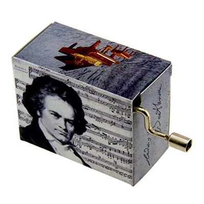 Fridolin 58161 "Beethoven Lied van Joy/Portret met Notes" Muziekdoos