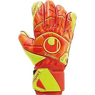 uhlsport Dynamic Impulse Supersoft Gloves, Youth Unisex, Unisex Youth, Gloves, 101114501, orange, 6 Years