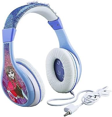 Disney Casque Reine des Neiges 2 kidsafe, FR-140, Bleu, Enfant avec limiteur de volume parental