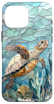 Turtle Sea Life Ocean Theme Blue Turquoise Case for iPhone 16 Pro Max