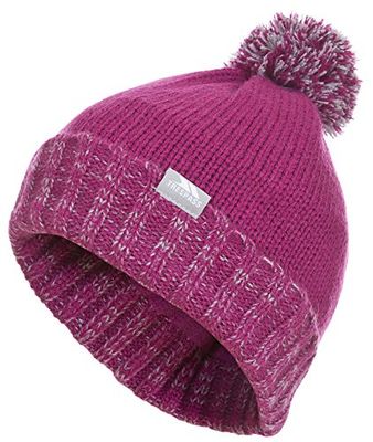 Trespass nefti Berretto con Pompon Bambino, Bambini, Nefti, Rosa Caldo, XS