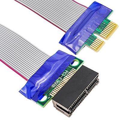 BeMatik - PCIe 1X 19 cm förlängningskabel för stigkort