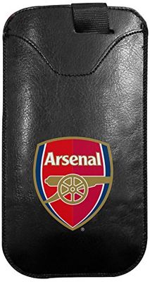 Arsenal FC grote lederen mobiele tas voor smartphones