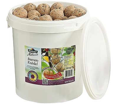 Dehner Natura wildvogelvoer, bessenbol zonder net, 100 stuks (10 kg)