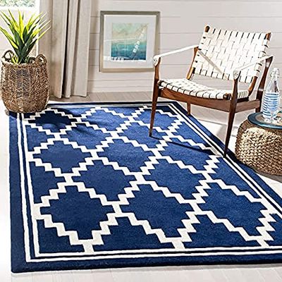 Safavieh "Langley" handtuftad matta 152 X 243 cm Navy/Ivory
