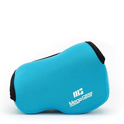 MegaGear Ultra Ligero Funda Bolsa Protector Neopreno Cámaras Réflex para Sony NEX-6, Sony NEX-7, Sony NEX-F3 con Lente 18-55mm (Azul)