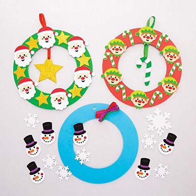 Baker Ross Kits Guirnaldas Navideñas (Pack de 3) - Artes y Manualidades Festivas, AT338