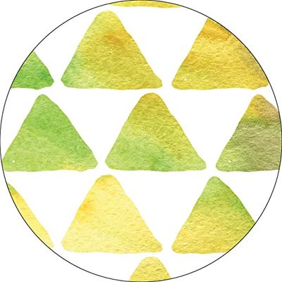 Bonateks, Ronde digitaal bedrukte muismat, antislip onderkant, voor kantoor en thuis, diameter: 22 cm