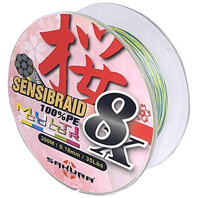 Sakura Sensibraid 4 X lok voor volwassenen, unisex, meerkleurig, 0,30 mm