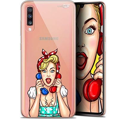 Beschermhoes voor Samsung Galaxy A70, ultradun, motief: Calling Girl