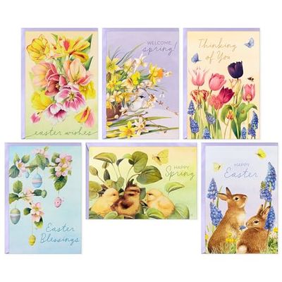 Hallmark Marjorlein Bastin - Tarjetas surtidas de primavera y Pascua (36 tarjetas con sobres)