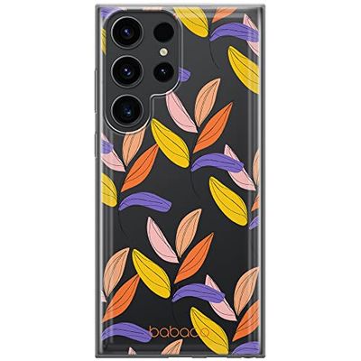 ERT GROUP mobiltelefonfodral för Samsung S23 ULTRA originalt och officiellt licensierat Babaco mönster Plants 007 optimalt anpassad till formen på mobiltelefonen, gedeeltelijk transparant