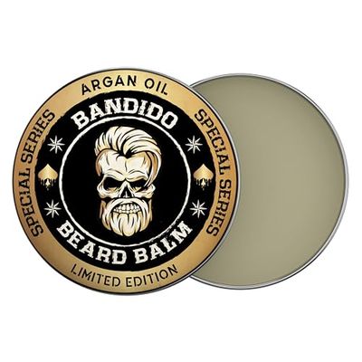 Bandido Balsamo per barba, 40 ml, olio di argan, balsamo per barba | cura della barba con olio di argan | Beard-Wax Men - doma la barba e la rende più morbida