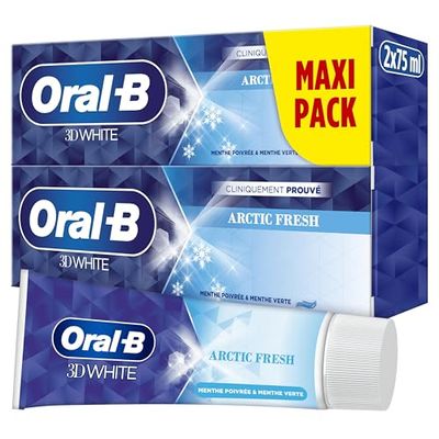 Oral-B 3D White Arctic Fresh Dentifrice 2x75 ml