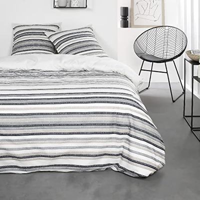 Today Parure de lit 2 Personnes 220 x 240 cm Coton Imprime Sunshine 7.39 Blanc