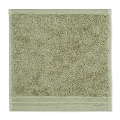 Möve Loft - Asciugamani in ciniglia, 30 x 30 cm, 100% cotone (spinair), Moss