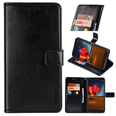 Compatible con OPPO Realme C3 Funda Función de Soporte Funda de Billetera(Negro)