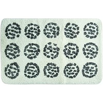 MSV Tapis de Bain Microfibre Begonia 50x80cm Marron & Beige