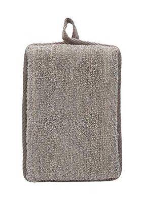Touché - essentials of passion TOU083TAU-Rectangle Bath Sponge - Taupe Gray One Size