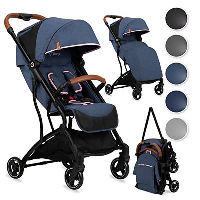 MOMI OFRA Kinderwagen, vanaf 6 maanden, tot 15 kg, opvouwbaar, licht, verstelbaar, met opbergmand, onverwoestbare wielen